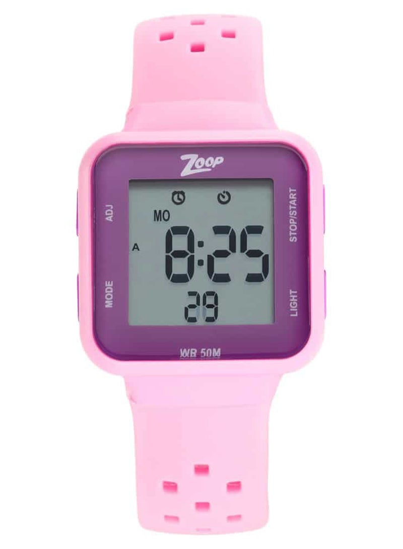 Kids Unisex Digital Round Shape Silicone Wrist Watch 16022PP02 - 40.3 Mm