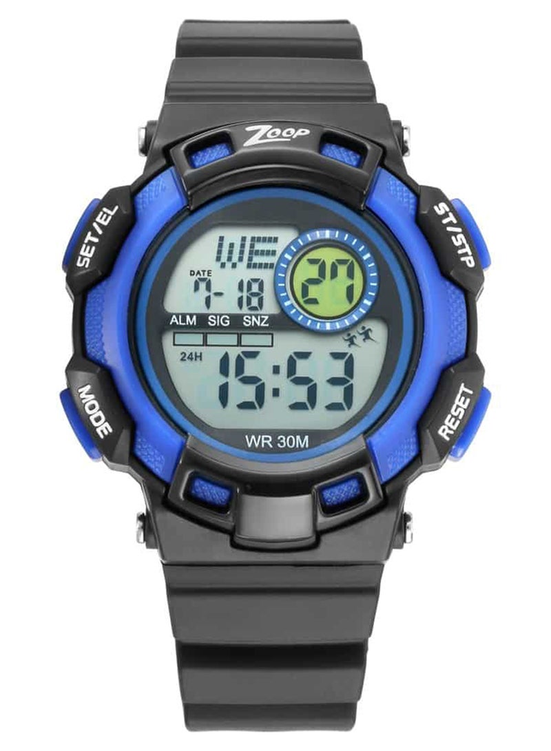 Kids Unisex Digital Round Shape Polyurethane Wrist Watch 16009PP02 - 43 Mm