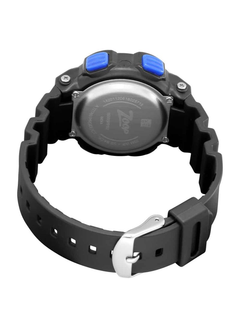 Kids Unisex Digital Round Shape Polyurethane Wrist Watch 16009PP02 - 43 Mm