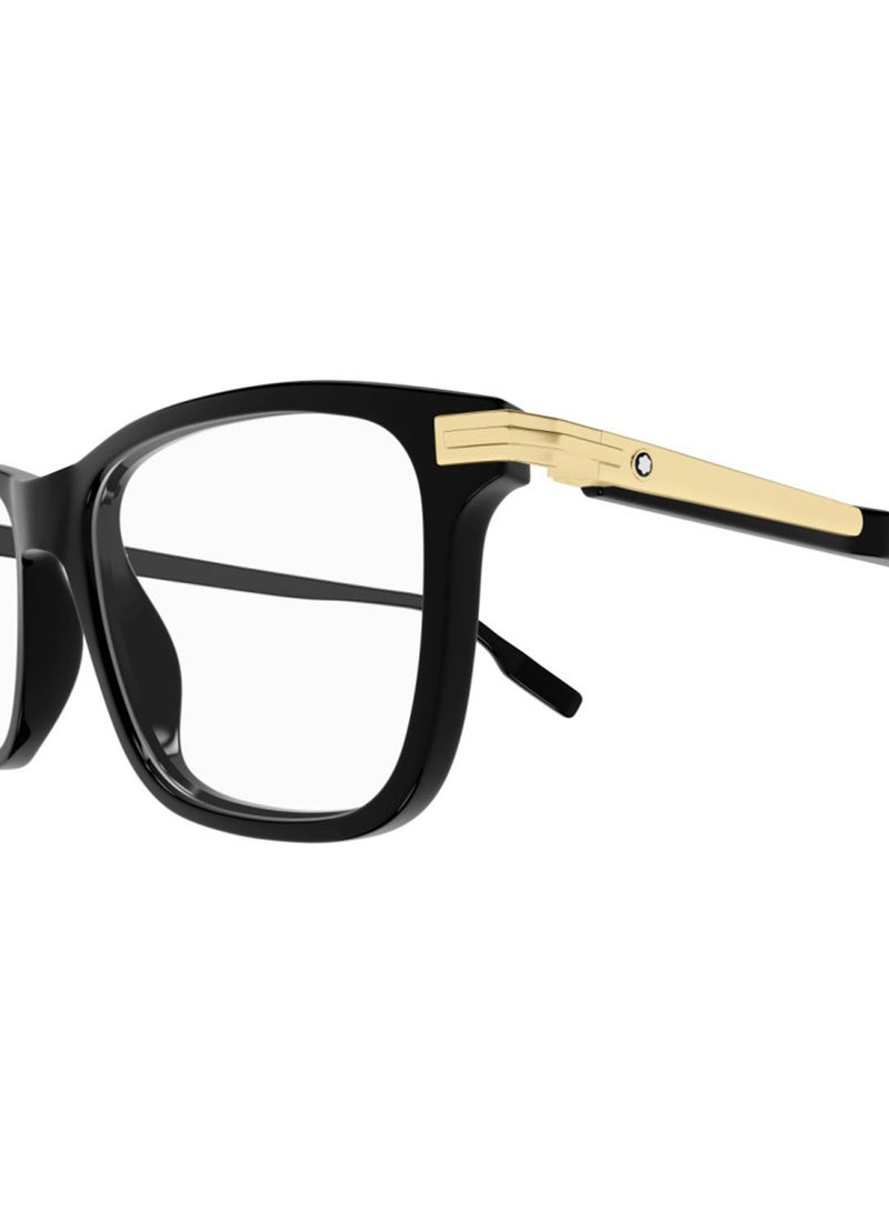 Men's Rectangle Eyeglass Frame - MB0277O 001 52 - Lens Size: 52 Mm