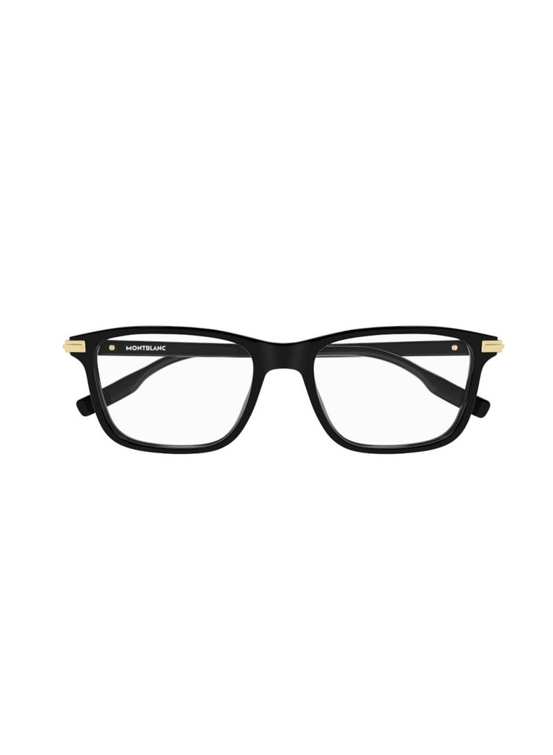 Men's Rectangle Eyeglass Frame - MB0277O 001 52 - Lens Size: 52 Mm