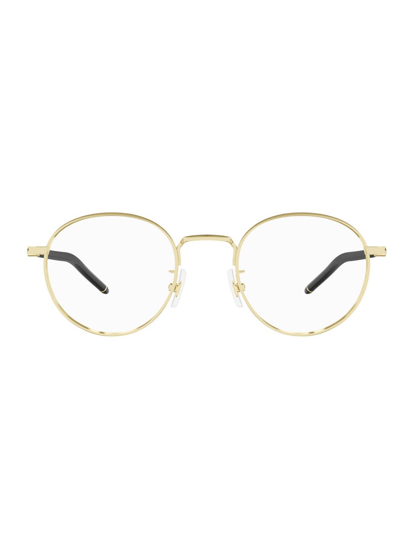 Unisex Round Eyeglass Frame - MB0273O 001 49 - Lens Size: 49 Mm