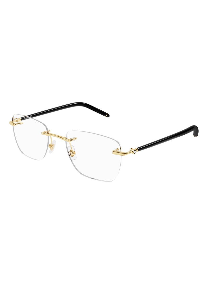 Men's Square Eyeglass Frame - MB0274O 001 53 - Lens Size: 53 Mm
