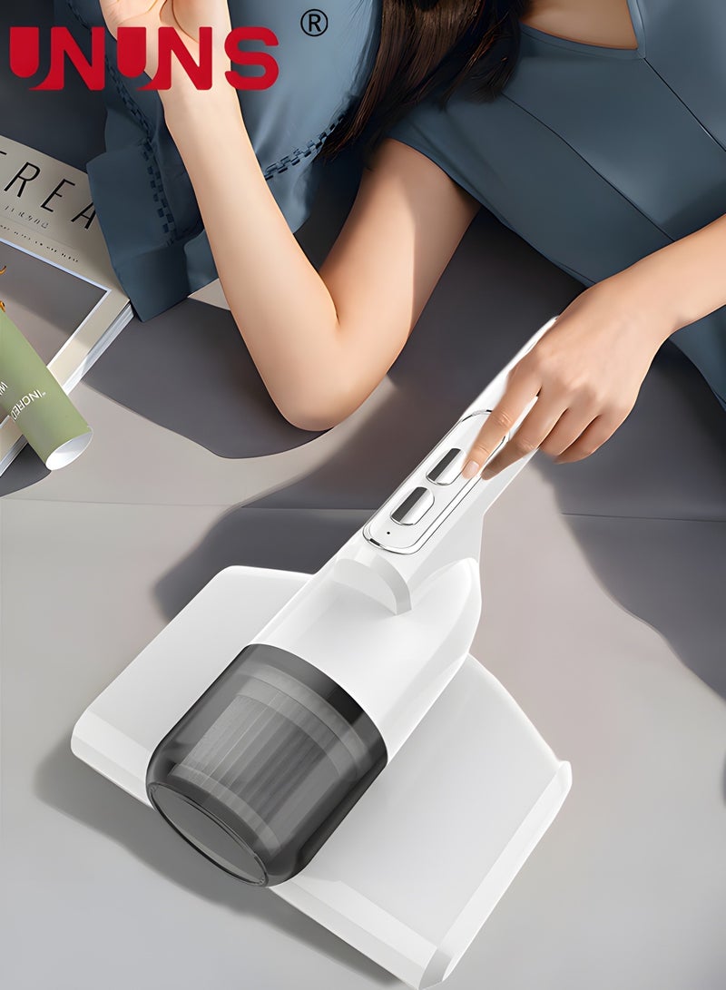 Bed Vacuum Cleaner, Dust Mite Cleaner 12KPa Handheld Deep Mattress Cleaner high-Frequency Double Beat UV Mattress Vacuum Cleaner, Suitable for Bedding, Sofa, Other Fabric Surfaces