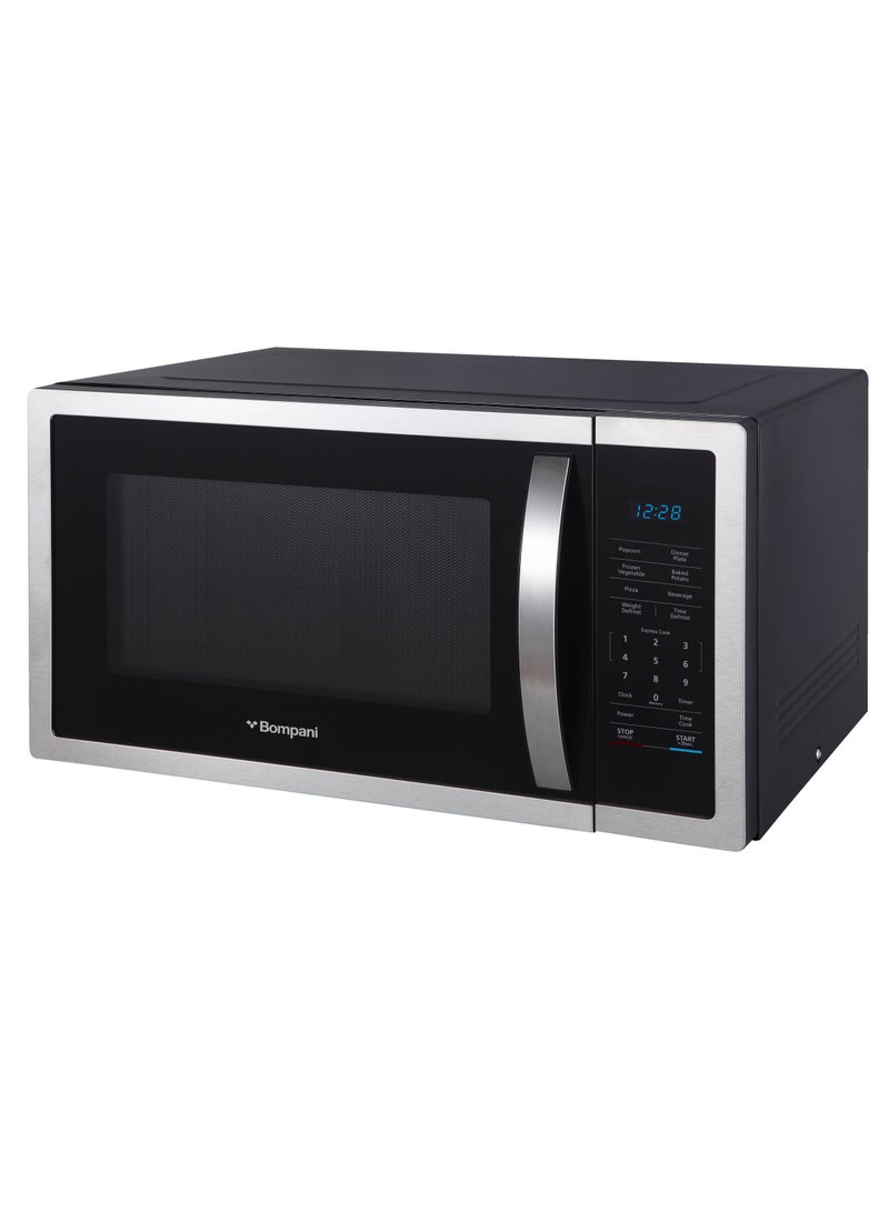 45L Microwave Oven - Stainless Steel Design With Digital Controls, Led Display, 11 Power Levels, 6 Auto Menus, 95-Min Timer, Defrost, Quick Start, Glass Turntable. 1-Year Warranty 45 L 1100 W BMO45DS Grey