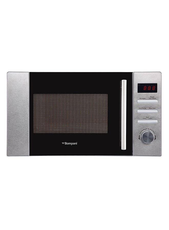 Microwave Oven With Digital Control, 5 Power Levels, 8 Auto Menus, And 30S Quick Start - Defrost By Weight/Time, Led Display, Glass Turntable, Cooking Timer, And End Signal With One Year Warranty 20 L 1050 W BMO20DS Grey