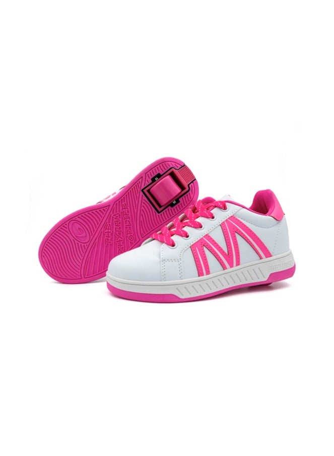 Breezy Rollers Shoes with Wheels for Kids White Pink 2191831