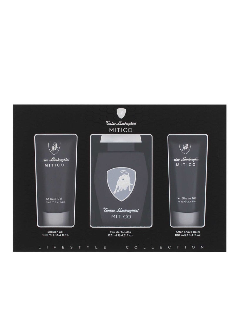 Tonino Lamborghini Mitico M EDT 125 Ml+Shower Gel 100 Ml+After shave 100 Ml Set