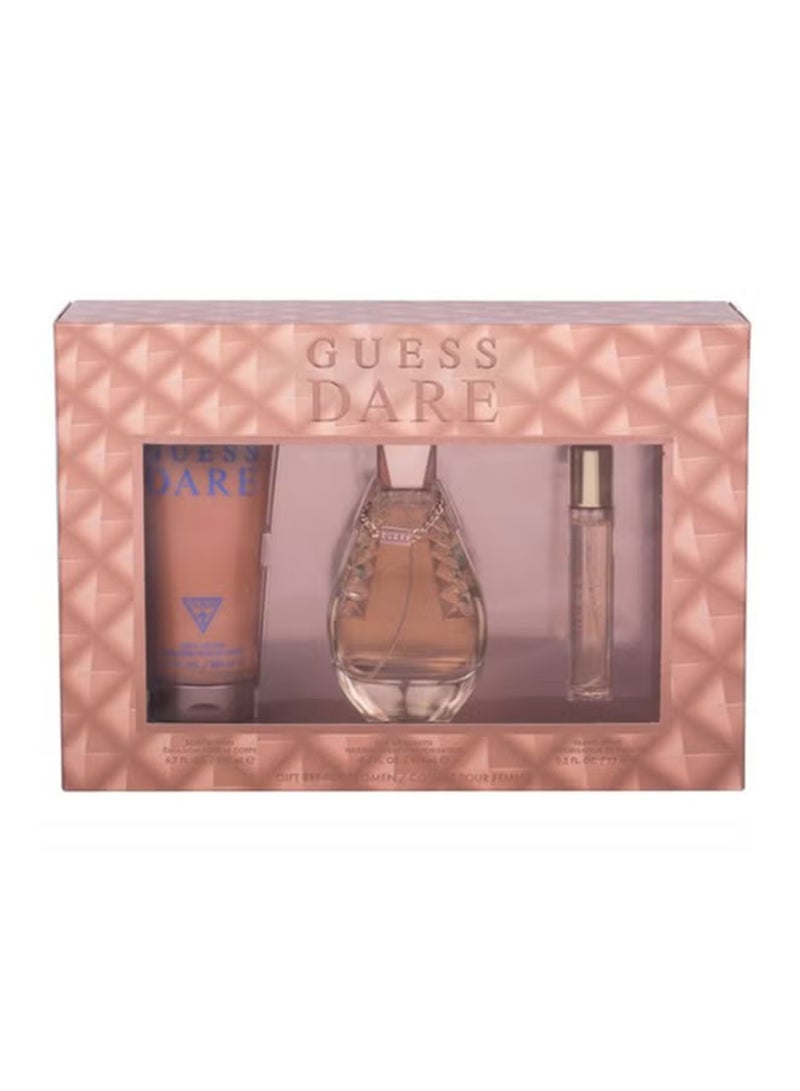 Guess Dare EDT L 100Ml +Body Lotion 200Ml+Mini 15Ml Set