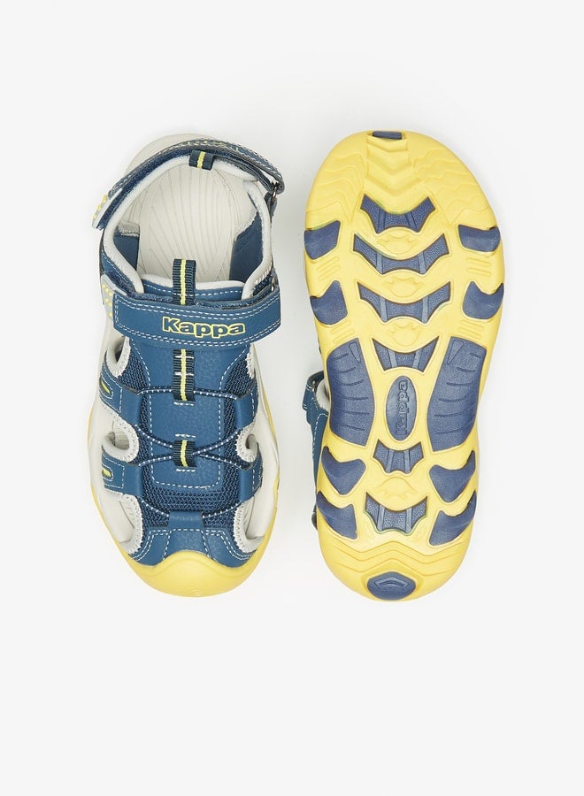 Boys' Paneled Sandals with Hook and Loop Closure