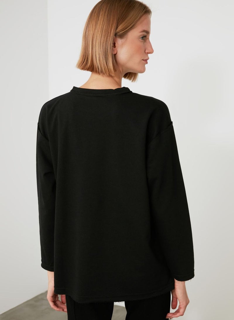 Asymmetric Knitted Top