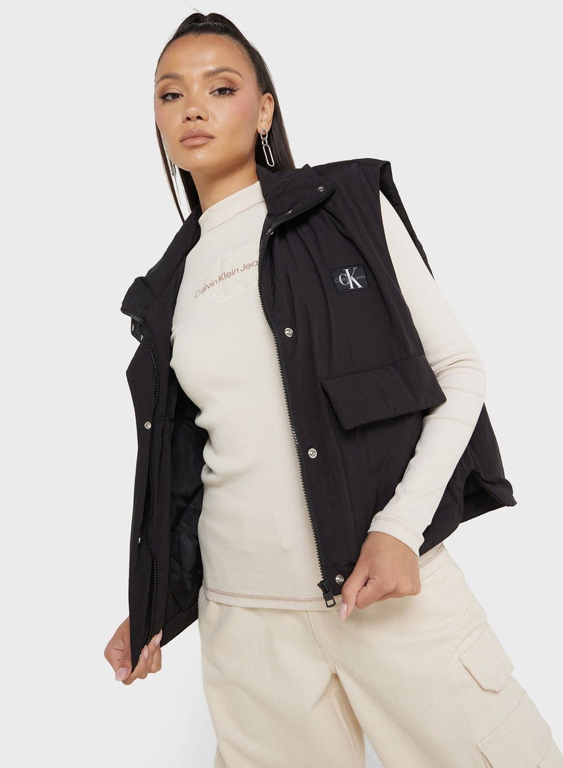 Zip Pocket Detail Jacket