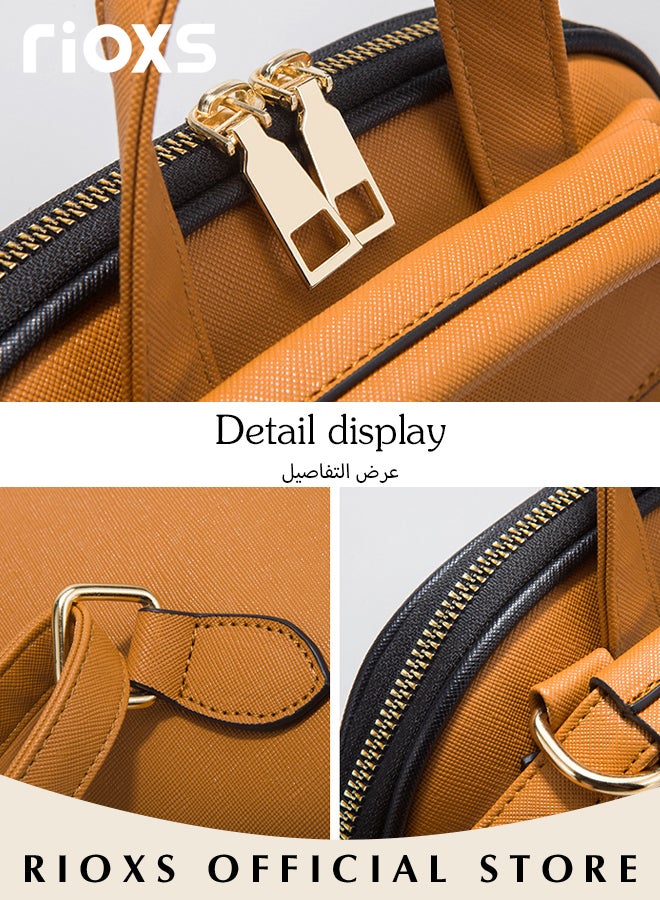 3 pcs Women Fashion Bags Large Capacity Shoulder Backpack and Handbags for Women Fashion Leather Satchel Purses, Women's PU Leather Handbag Combo