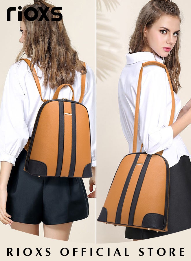 3 pcs Women Fashion Bags Large Capacity Shoulder Backpack and Handbags for Women Fashion Leather Satchel Purses, Women's PU Leather Handbag Combo