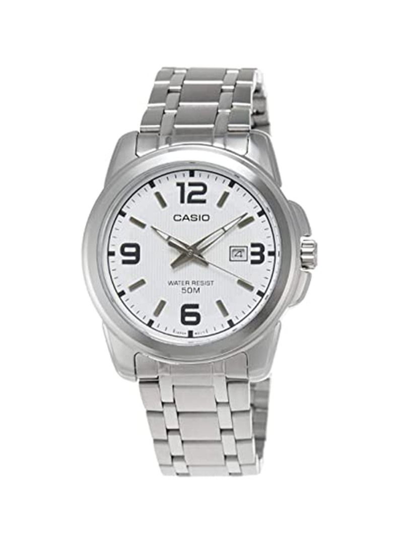 Men's Stainless Steel Analog Wrist Watch MTP-1314D-7AVDF - Silver