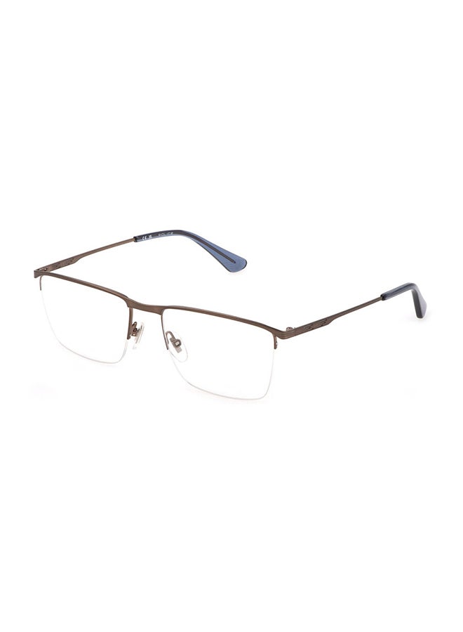 Men's Square Eyeglass Frame - VPLG75 0F68 55 - Lens Size: 55 Mm