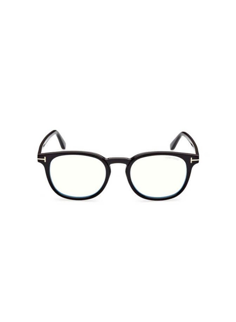 Men's Round Eyeglass Frame - TF5819-B ECO 001 52 - Lens Size: 52 Mm