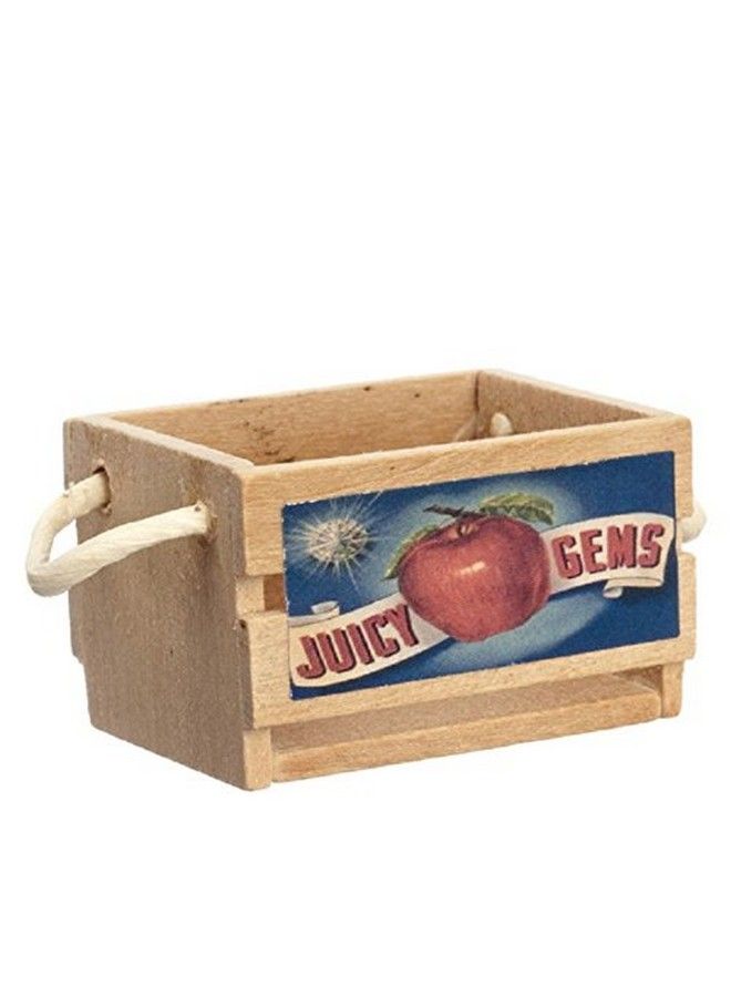 Dollhouse Miniature Empty Wooden Apple Crate By International Miniatures