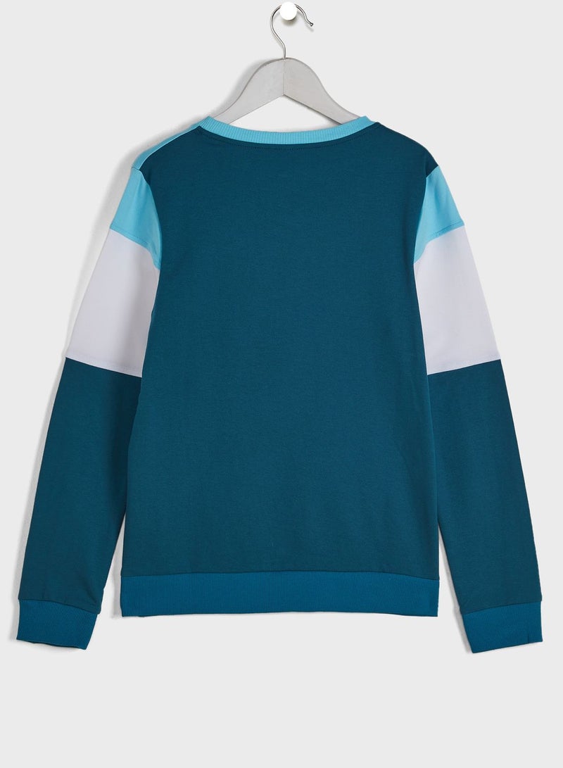 Youth Color Block Sweatshirt