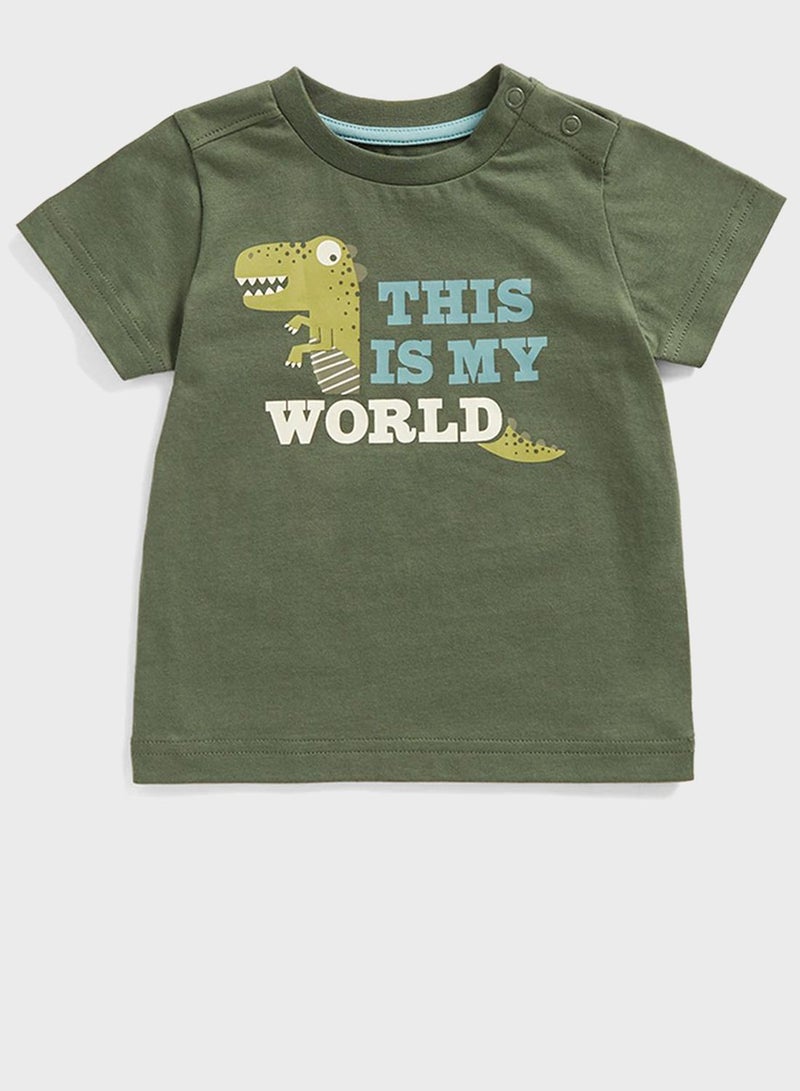 Infant Dino Print T-Shirt