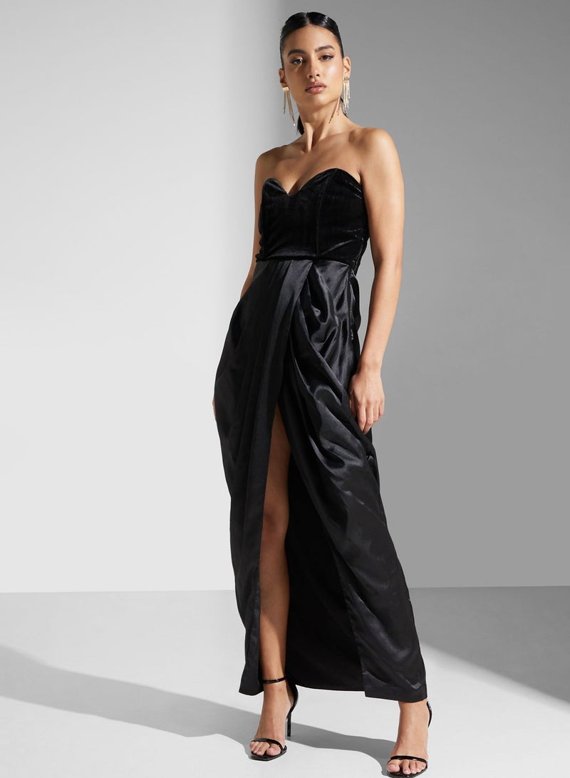 Velvet Bodice Dress