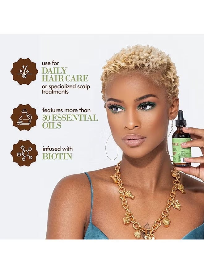 Rosemary Mint Scalp & Hair Strengthening Oil Infused W/Biotin & Encourages Growth 59ml