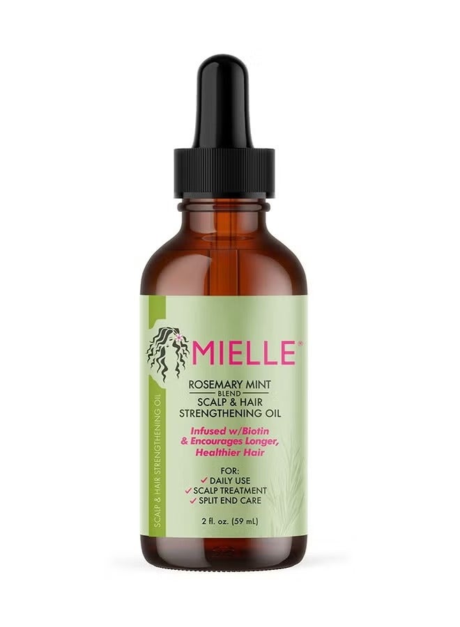 Rosemary Mint Scalp & Hair Strengthening Oil Infused W/Biotin & Encourages Growth 59ml