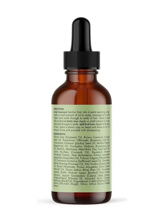 Rosemary Mint Scalp & Hair Strengthening Oil Infused W/Biotin & Encourages Growth 59ml