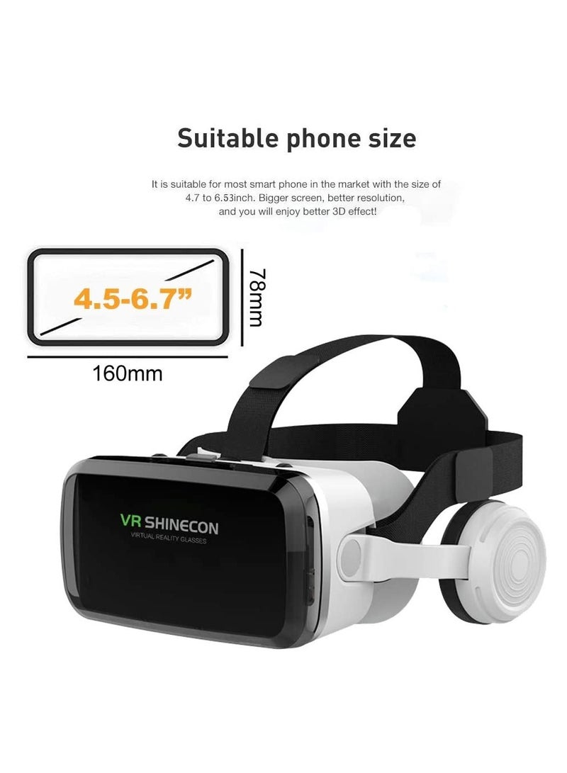 Virtual Reality Stereo Headset 3D Glasses With Anti Blue Light