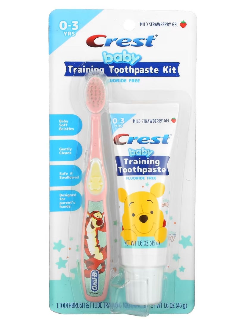Toothpaste set is dedicated to training children 0-3 years