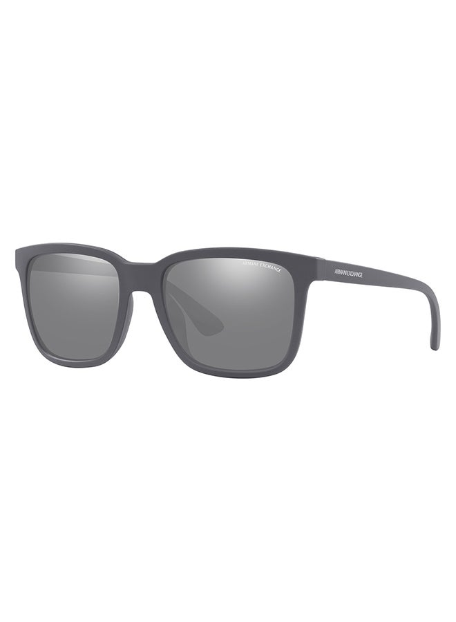 Men's Rectangle Sunglasses - AX4112SU 8294Z3 55 - Lens Size: 55 Mm