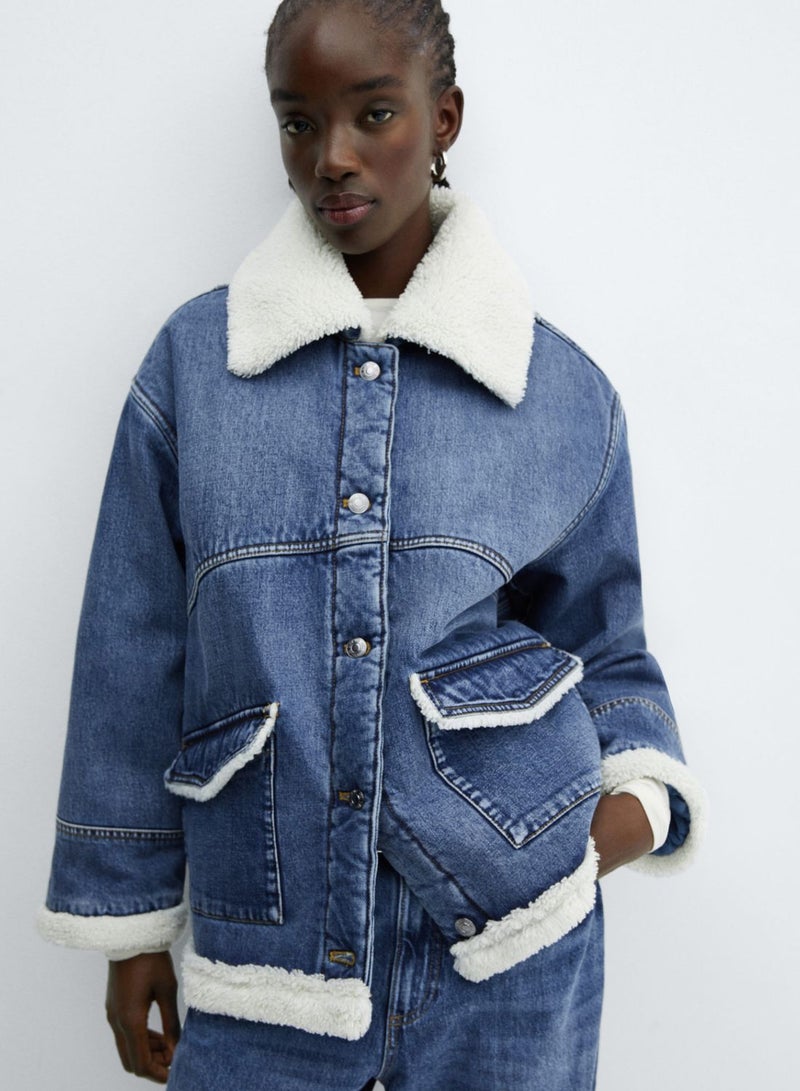 Fur Denim Jacket