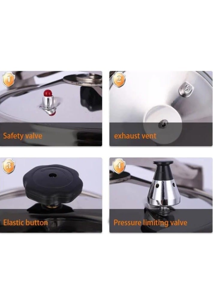 9.0/15.0/20/25/30/35/40/50 Ltr Aluminum Pressure Cooker Double Handle