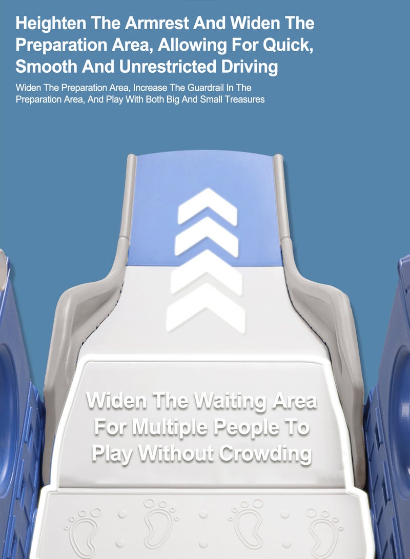 Children's Slide Kids Slide with Basketball Hoop Indoor Home Multi-Function Combination Folding Toys Baby Slide For Boys and Girls