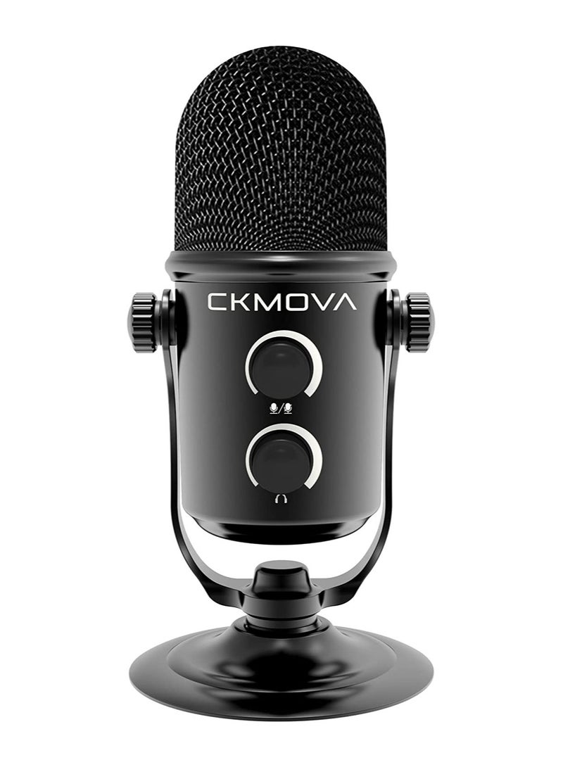 USB Condenser Microphone Type C and A with Value Control Wheel Broadcast Quality
