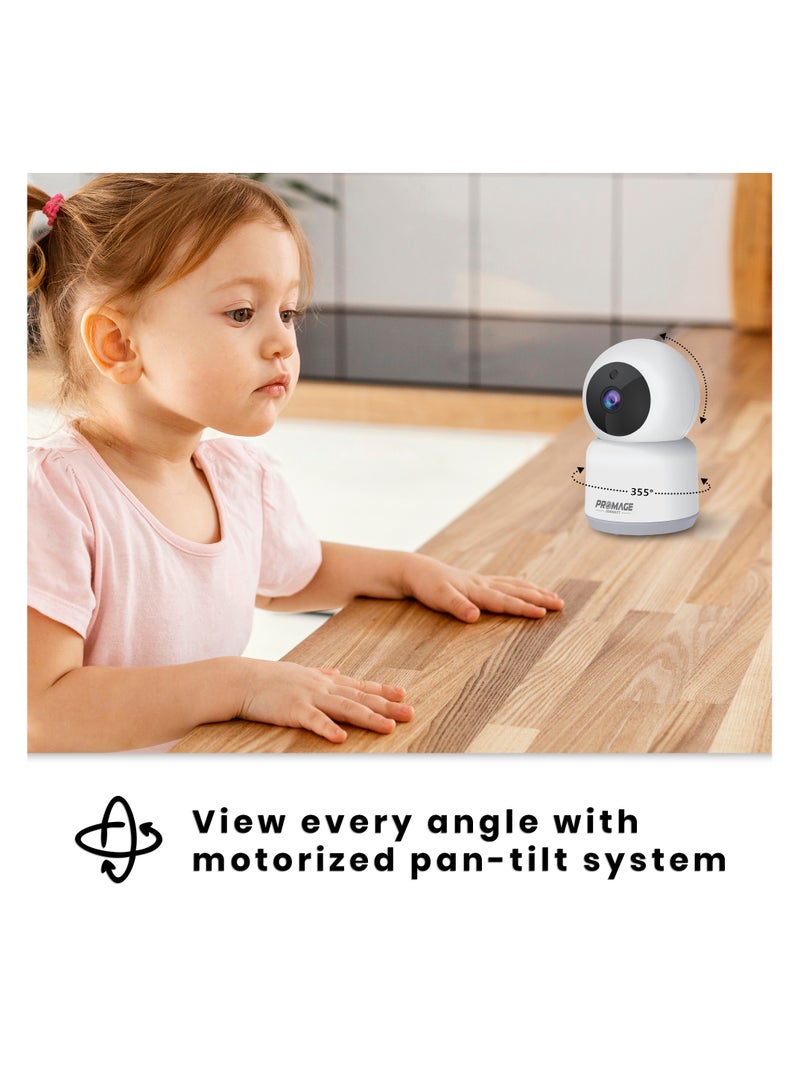 Promage PC-I232-WL Smart Camera: Crystal-Clear 3MP Visuals, Wide PTZ Viewing, and Seamless WiFi Connectivity for Ultimate Home Security