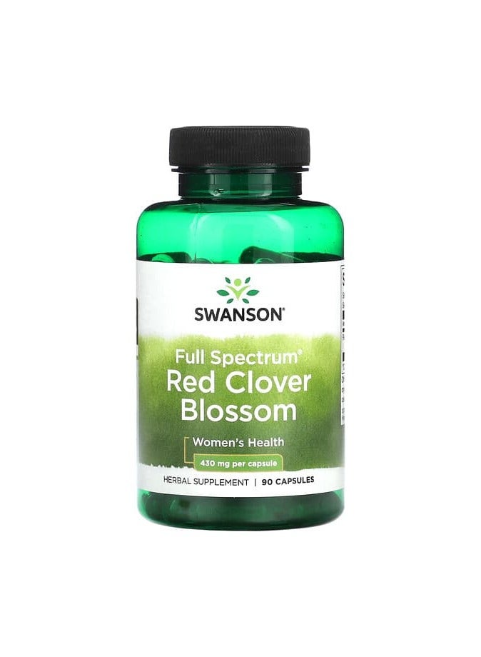 Full Spectrum Red Clover Blossom, 430 mg , 90 Capsules