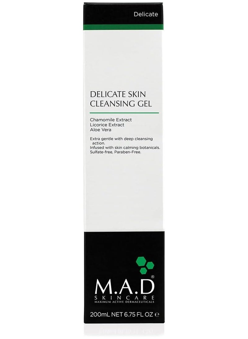 M.A.D Skincare Delicate Skin Cleansing Gel - Extra Gentle 6.75 oz.