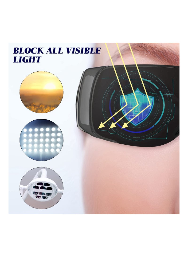 4 Pairs UV Resistant Safety Glasses Protective Eyewear, Tanning Goggles Glasses, Red Light Therapy Glasses,black Glasses Lab Protective Glasses Comprehensive Protection for Your Eyes