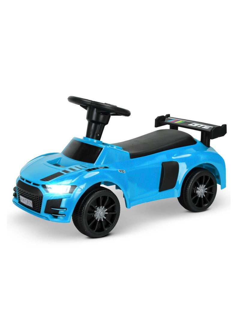 Baybee Buffi Push Ride on Car for Kids, Push Ride On Toy Baby Car with Music, Light & Storage | Kids Car for Toddlers | Baby Push Car for Toddlers Kids to Drive 1 to 4 Years Boys Girls (Blue)