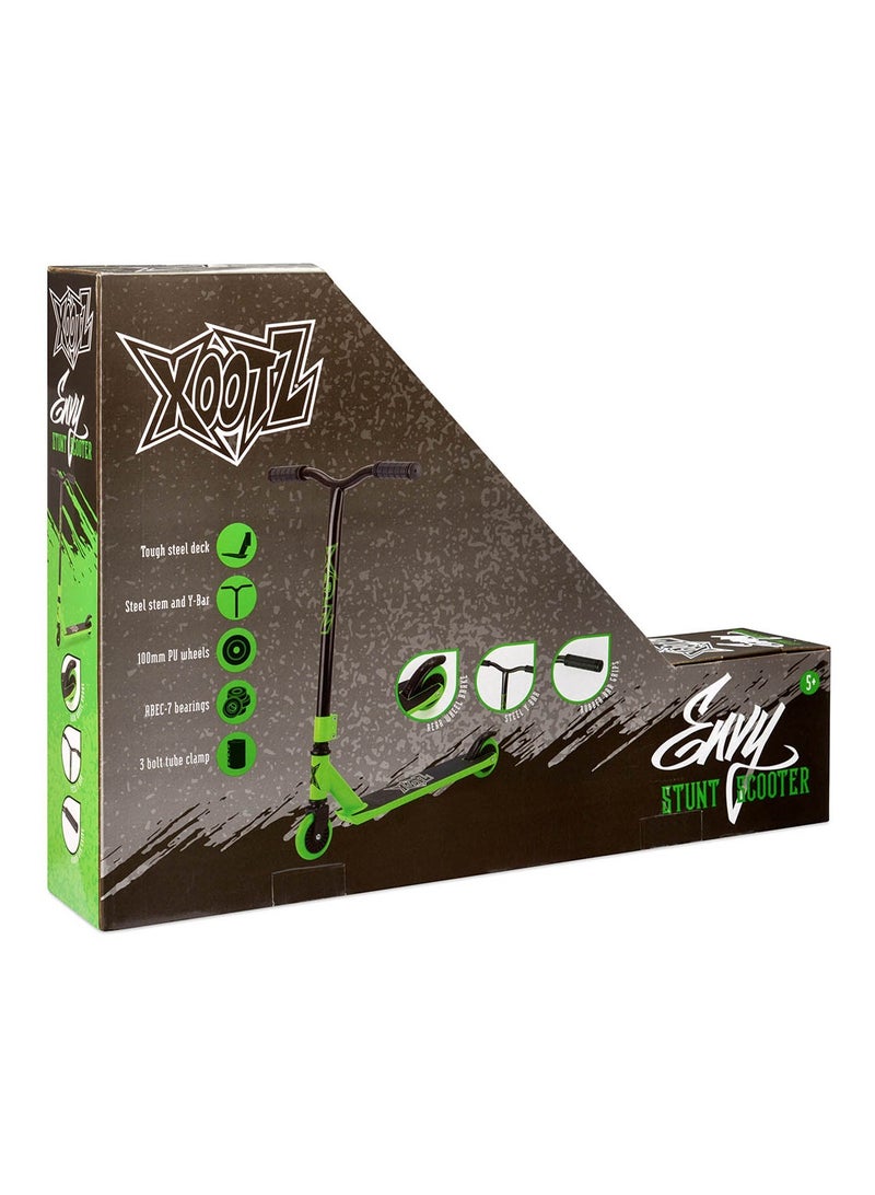 Xootz Envy Bar Stunt Scooter Green/Black - TY6093