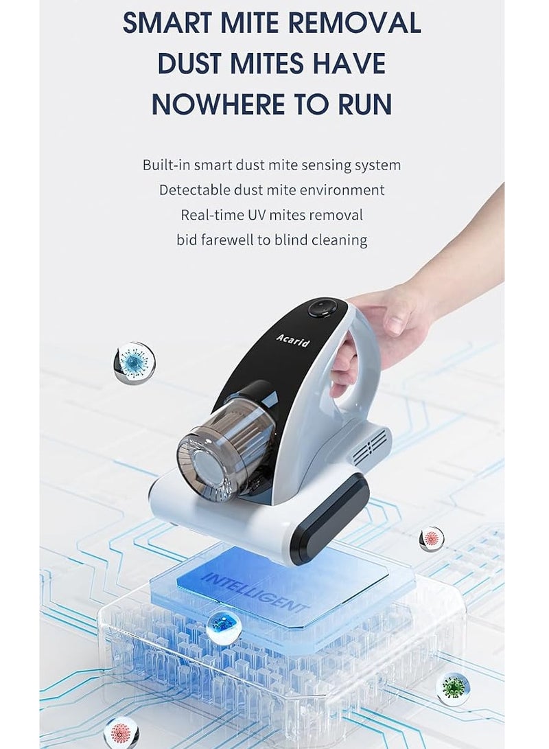 Dust Mite Vacuum Cleaner UV Bed Mattress Vacuum Cleaner,12000PA Handheld Upgraded Effectively Clean Up Bed, Pillows, Cloth Sofas, Carpets and Ther Fabric Surfaces