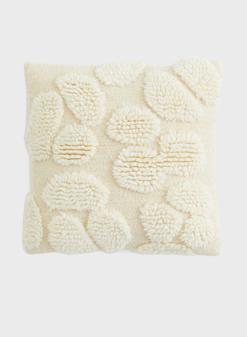 Tufted Wool-Blend Cushion Cover