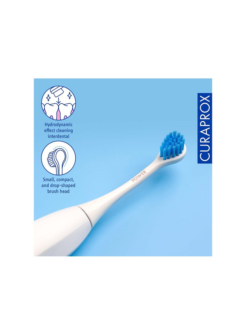 Curaprox Hydrosonic Pro Brush Head ‘Sensitive’, 2 Pieces - Curaprox Electric Toothbrush Heads / Replacement Toothbrush Heads - 2 Pack