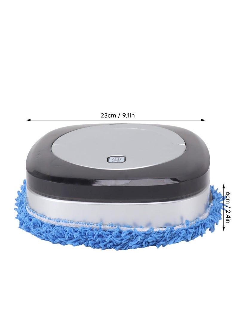 Wet Scrubbing Mopping Robot, Robot Vacuum Cleaner, Automatic Floor Mopping Robot, Mopping Robot, with Water Tank Vacuum and Mop, Suitable for a Variety of Floors, Wood Panels, Tiles (Silver)