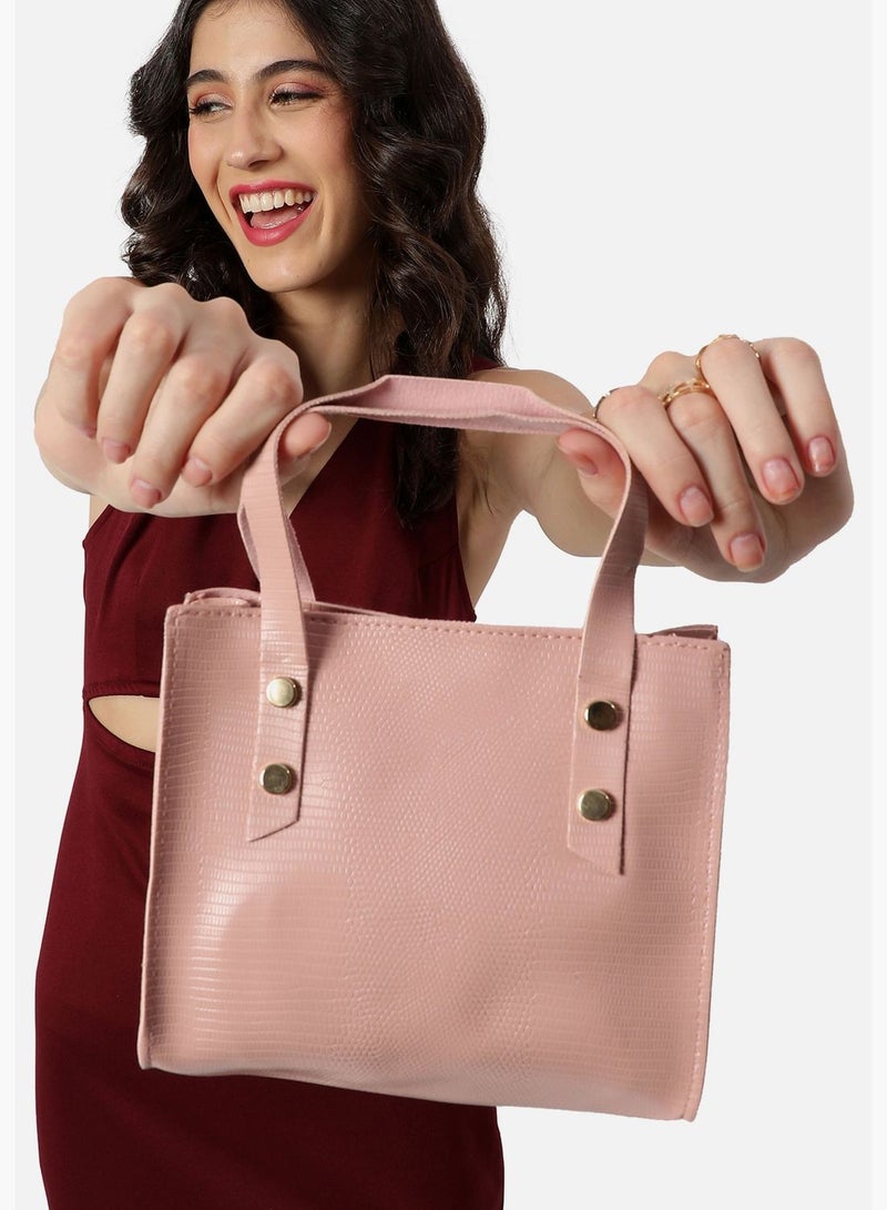 Textured Zip Lock Hand Bag