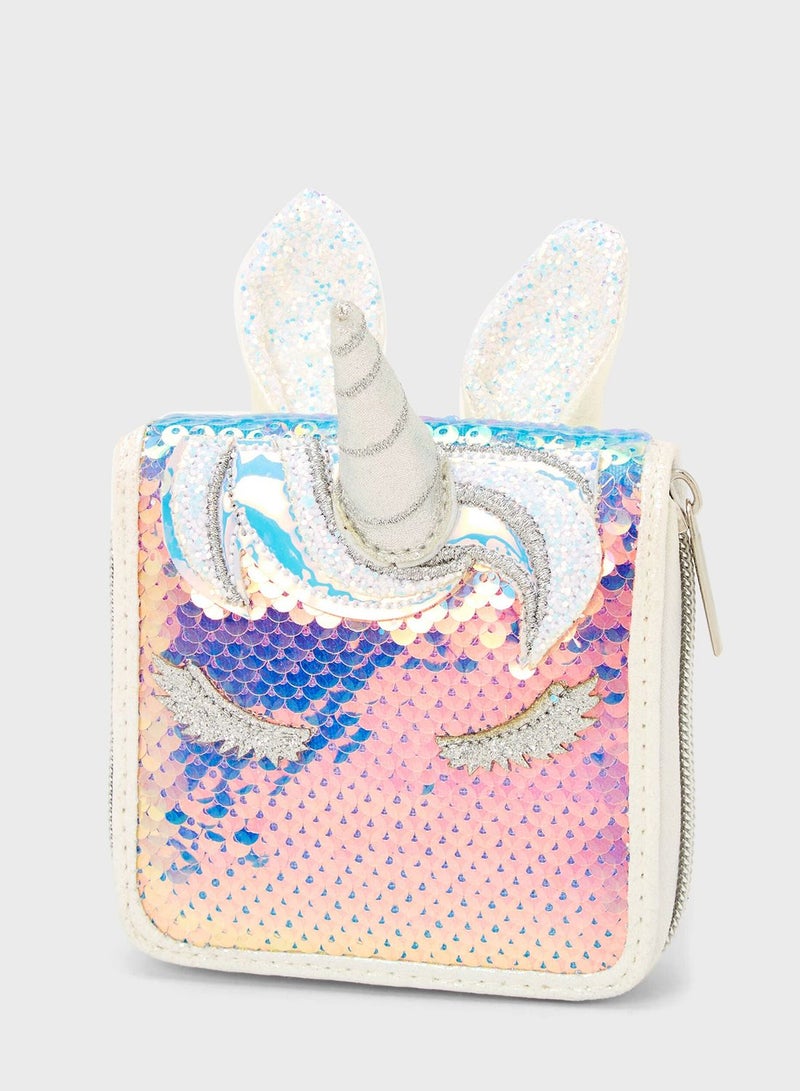 Kids Unicorn Reversible Wallet