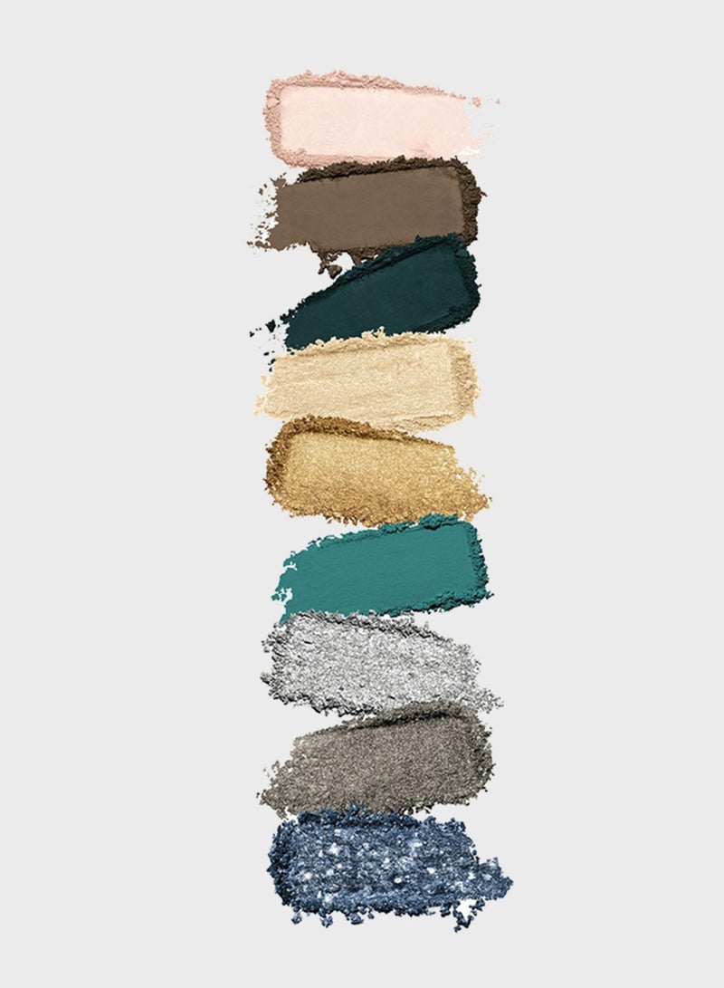 Glamour Multi Finish Eyeshadow Palette - 06 Green Vibes