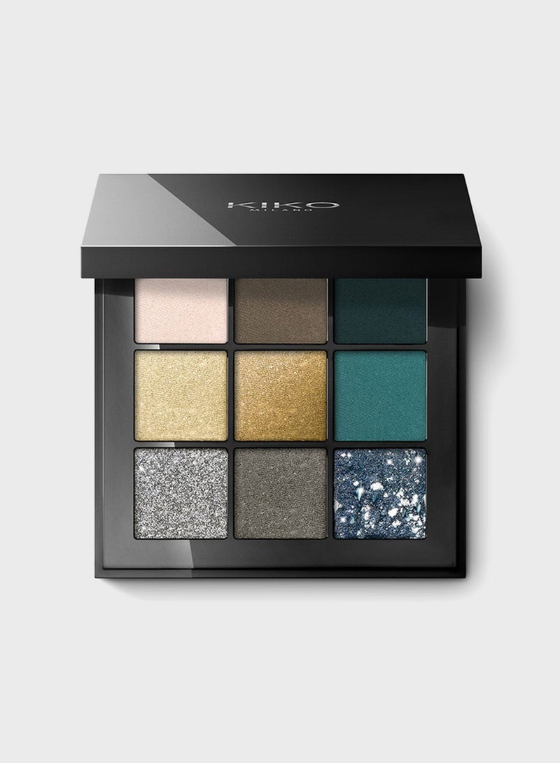 Glamour Multi Finish Eyeshadow Palette - 06 Green Vibes