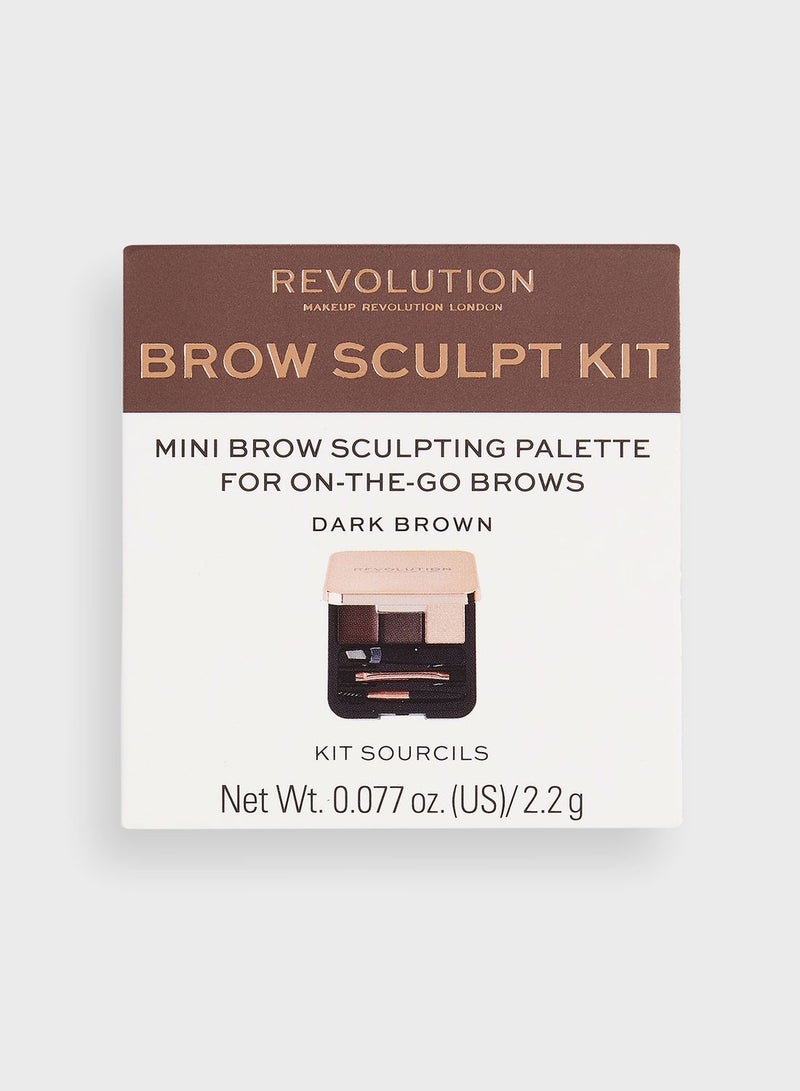 Revolution Brow Sculpt Kit Dark